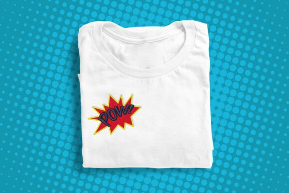 Comic Burst POW Mini Embroidery