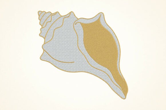 Conch Shell Embroidery Design