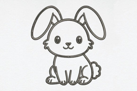 Cute Bunny Embroidery