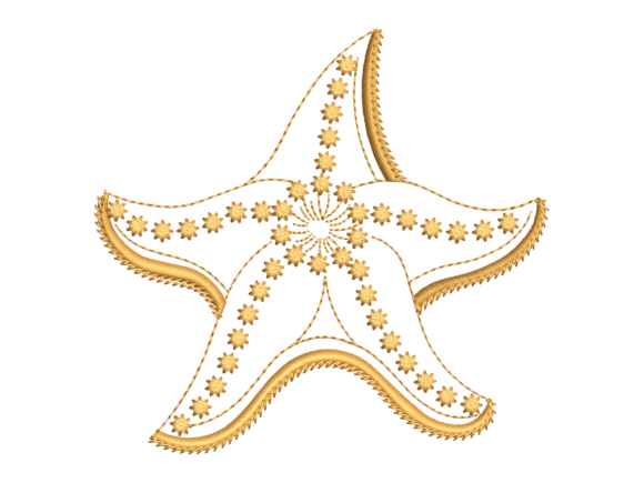 Decorative Starfish Embroidery