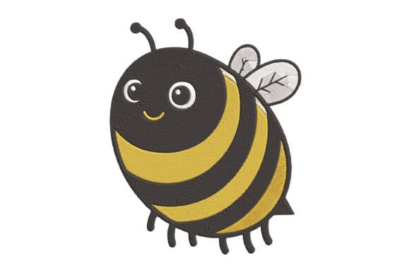 Honey Bee Embroidery Design