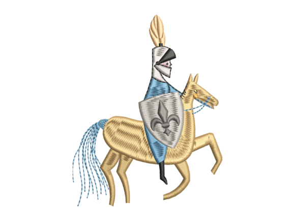Knight Horse Embroidery