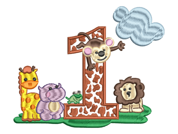 Safari Letter L Embroidery