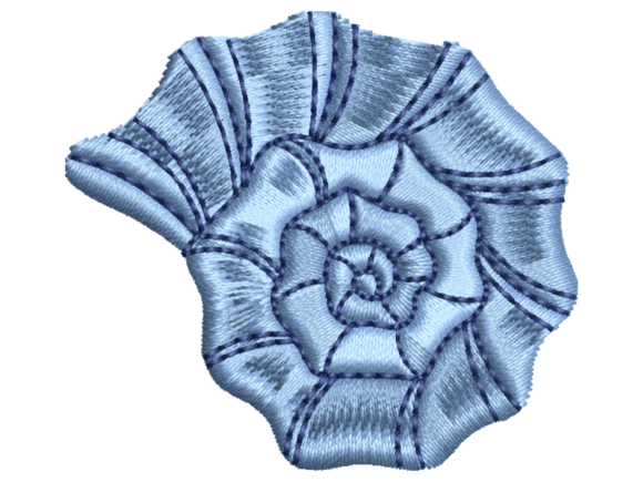 Seashell Blossom Embroidery Design